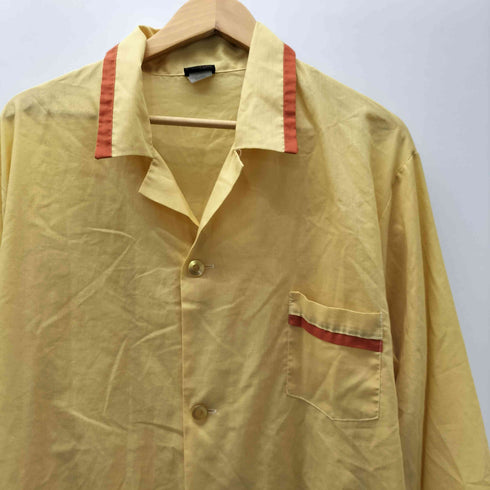 シアーズ Sears 70S L/S パイピング パジャマ シャツ 開襟 オープンカラー メンズ import:XL